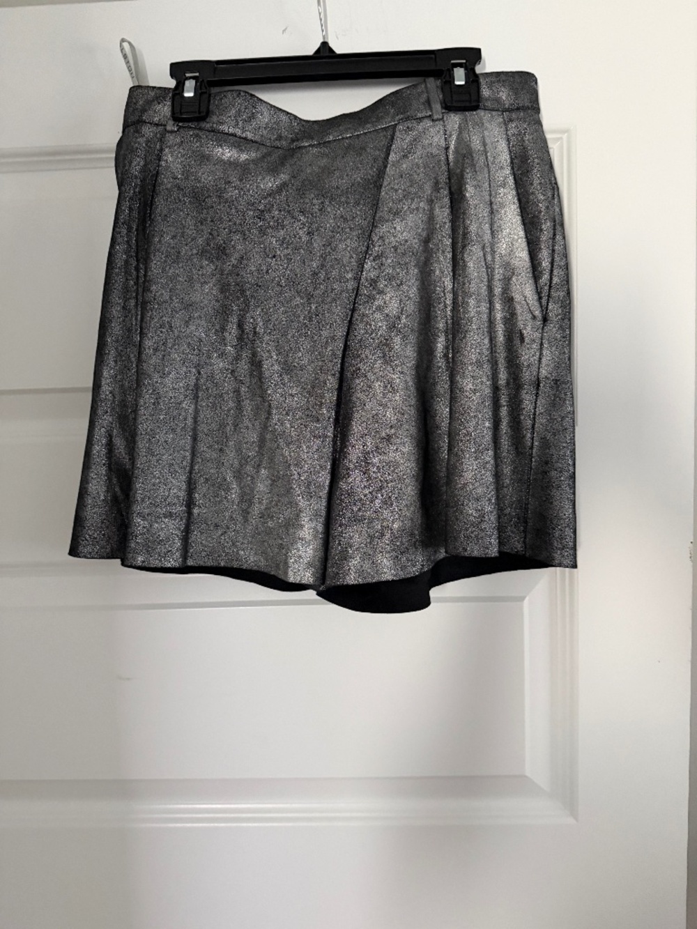 Gelatin heritage leather shorts